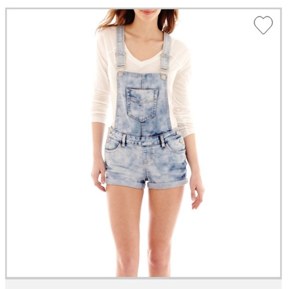 BLUE OVERALLS POCKETS CUTE DENIM
